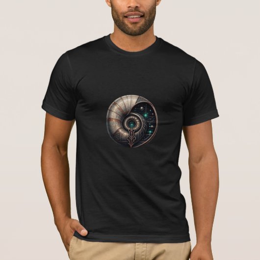 OUTTA SPACE — Shell Galaxy Inside T-Shirt (Vorderseite)