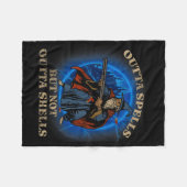 Outta Spells But Not Outta Shells Vintage Fleecedecke (Vorderseite (Horizontal))