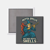 Outta Spells But Not Outta Shells Vintage  Magnet (Vorderseite/Rückseite)