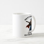 Outta Spells But Not Outta Shells Wizard Fantasy M Kaffeetasse (VorderseiteRechts)