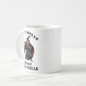 Outta Spells But Not Outta Shells Wizard Fantasy M Kaffeetasse (Vorderseite Links)