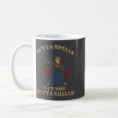 Outta Spells But Not Outta Shells Wizard Fantasy M Kaffeetasse (Links)