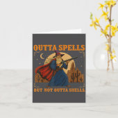 Outta Spells But Not Outta Shells Wizard Fantasy M Karte (Gelbe Blume)