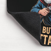 Outta Spells But Not Outta Shells Wizard Fantasy M Mousepad (Ecke)