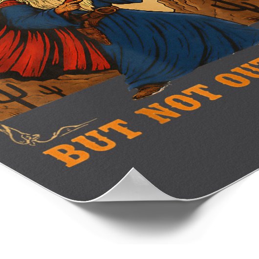 Outta Spells But Not Outta Shells Wizard Fantasy M Poster (Ecke)