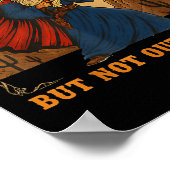 Outta Spells But Not Outta Shells Wizard Fantasy M Poster (Ecke)