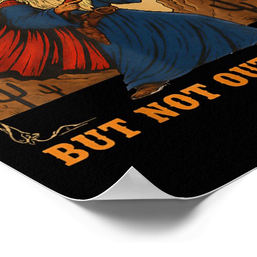 Outta Spells But Not Outta Shells Wizard Fantasy M Poster (Ecke)