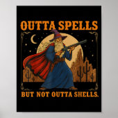 Outta Spells But Not Outta Shells Wizard Fantasy M Poster (Vorne)