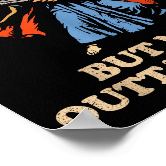 Outta Spells But Not Outta Shells Wizard Fantasy M Poster (Ecke)