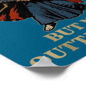 Outta Spells But Not Outta Shells Wizard Fantasy M Poster (Ecke)