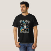 Outta Spells But Not Outta Shells Wizard Fantasy  T-Shirt (Vorne ganz)