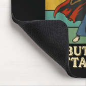 Outta Spells But Not Outta Shells Wizard Retro Fan Mousepad (Ecke)