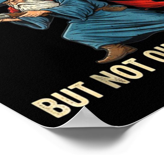 Outta Spells But Not Shells Wizard Meme  Poster (Ecke)