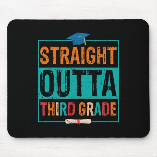 Outta Summer Vacation Abschluss Mousepad (Vorne)