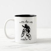 Outta The Way Roadie Mountain Bike Zweifarbige Tasse (Links)
