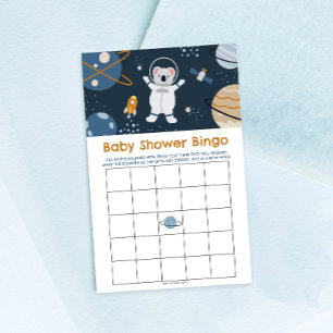 Oututer Space Baby Dusche Bingo Spiel