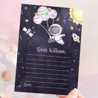 Oututer Space Girl Baby Dusche Galaxy Baby Einladung