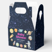 Oututer Space Girl Babydusche Geschenkschachtel (Geöffnet)