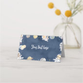 Oututer Space Safari Geburtstagsnahrungszelt Platzkarte (Vorderseite)