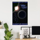Oututer Wilds Quantum Moon Travel Poster (Heimbüro)