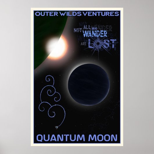 Oututer Wilds Quantum Moon Travel Poster (Vorne)