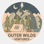 Oututer Wilds Ventures Runder Aufkleber (Vorderseite)