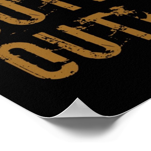 Outwick Outplay Outlast Poster (Ecke)