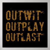 Outwick Outplay Outlast Poster (Vorne)