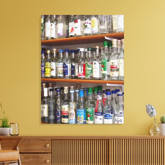 Ouzo Canvas Print Leinwanddruck (Insitu (Wohnzimmer))