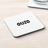 Ouzo Design Greek Ohrts Beverage Coaster Getränkeuntersetzer (Linke Seite)