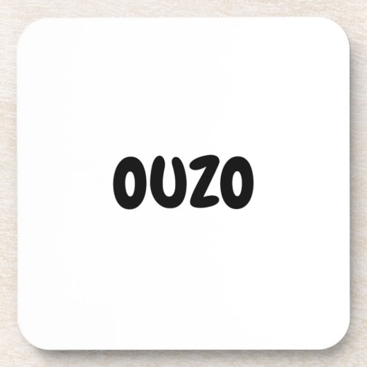 Ouzo Design Greek Ohrts Beverage Coaster Getränkeuntersetzer (Vorderseite)