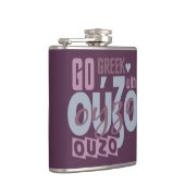 OUZO Gewohnheitsflasche Flachmann (Rechts)