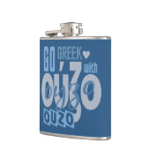 OUZO Gewohnheitsflasche Flachmann (Links)