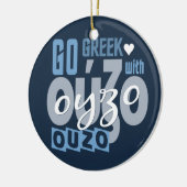 Ouzo Gewohnheitsverzierung Keramik Ornament (Links)