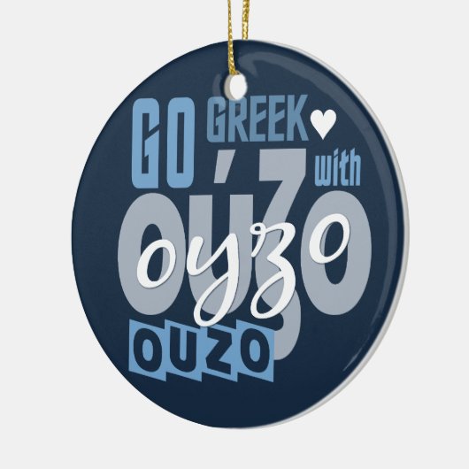 Ouzo Gewohnheitsverzierung Keramik Ornament (Links)
