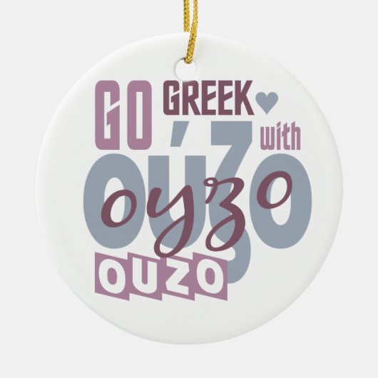 Ouzo-Ornament Keramikornament (Vorne)