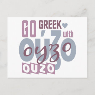 Ouzo Postkarte, anpassen Postkarte