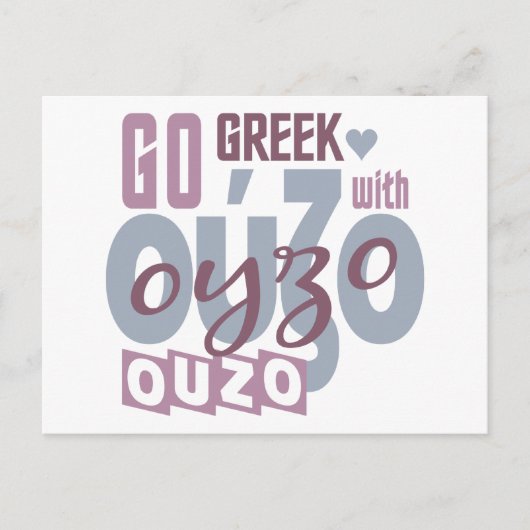 Ouzo Postkarte, anpassen Postkarte (Vorderseite)