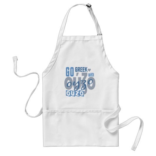 Ouzo Schürze - wählen Sie Stil & Farbe (Vorne)