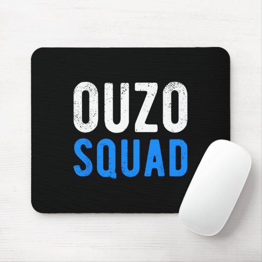Ouzo Squad Funny Ouzo Griechischer Ostern Cinco De Mousepad (Mit Mouse)