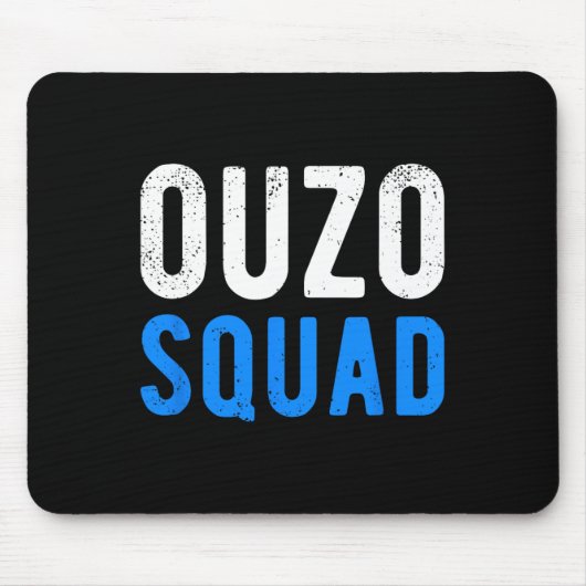 Ouzo Squad Funny Ouzo Griechischer Ostern Cinco De Mousepad (Vorne)