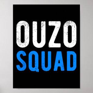 Ouzo Squad Funny Ouzo Griechischer Ostern Cinco De Poster