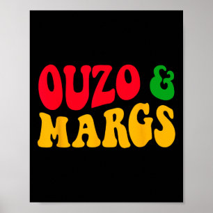 Ouzo und Margs Funny Cinco de Mayo griechisch-orth Poster