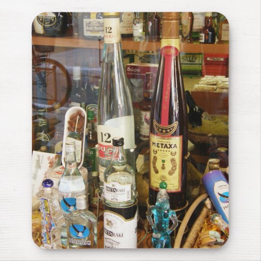 Ouzo und metaxa Alkohol Mousepad (Vorne)