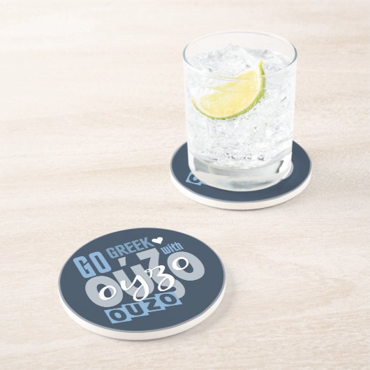 Ouzo Untersetzer (Seite)