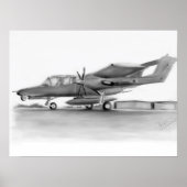 OV10 Bronco-Flugzeug Poster (Vorne)