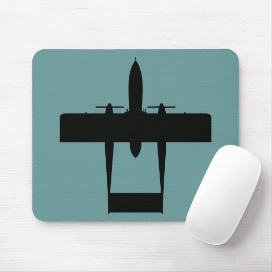 OV10 Bronco-Silhouette Mousepad (Mit Mouse)