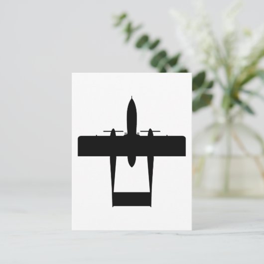OV10 Bronco-Silhouette Postkarte (Stehend Vorderseite)