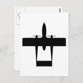OV10 Bronco-Silhouette Postkarte (Vorne/Hinten)