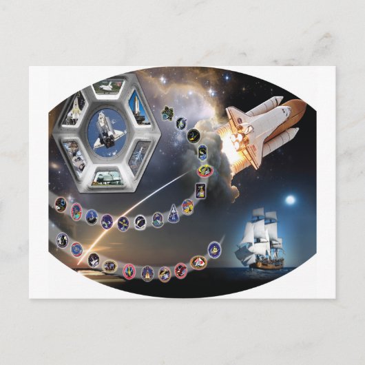 OV 105 Endeavour Postkarte (Vorderseite)